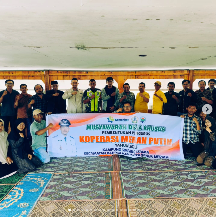 Pembentukan Koperasi Desa Merah Putih Kampung Simpang Utama 